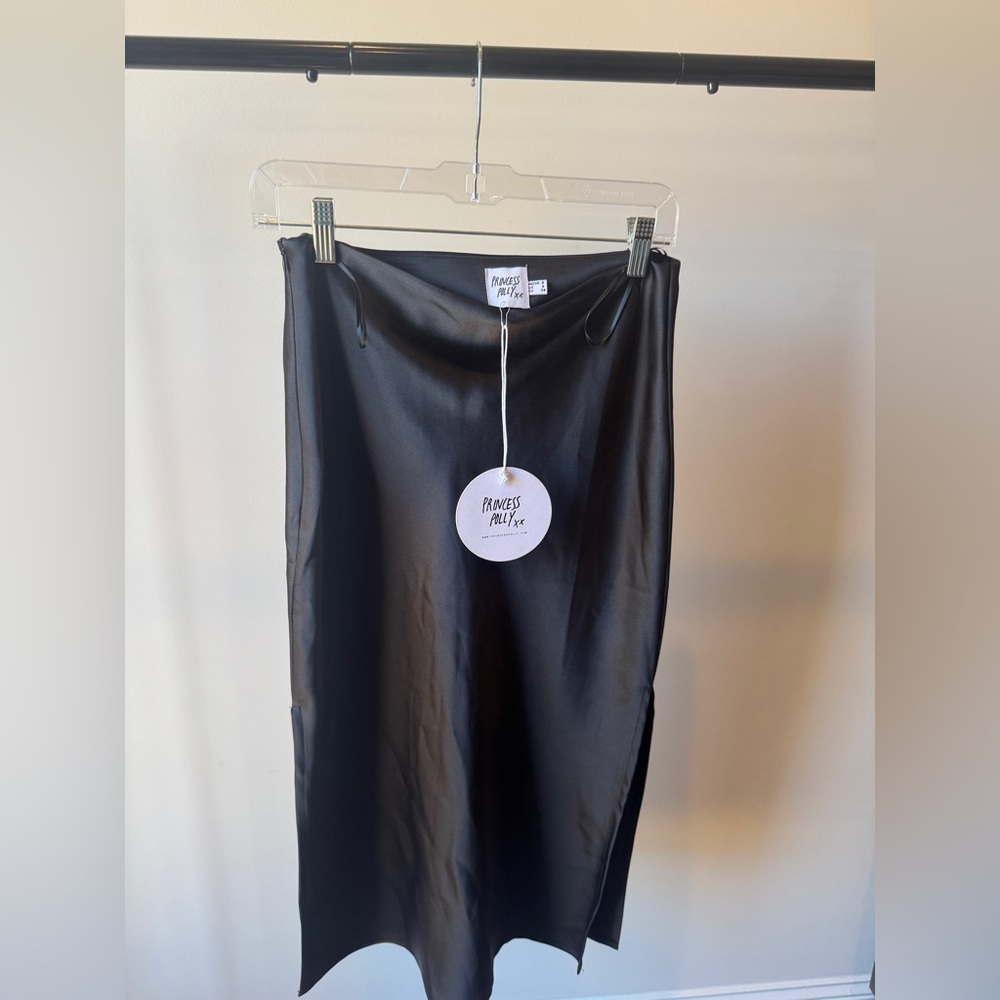 Princess Polly Cleo Lavoe Midi Skirt Black